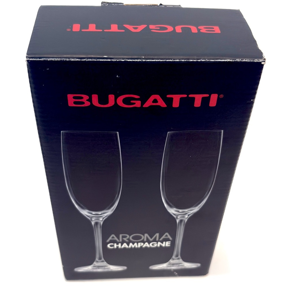 BUGATTI Aroma Champagne Flutes - Set of 2 Made in Europe